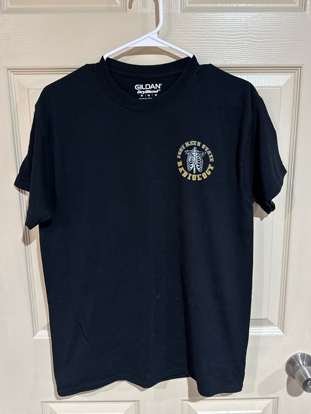 Gildan Fort Hays State University Radiology Yellow & White Ribcage Graphic